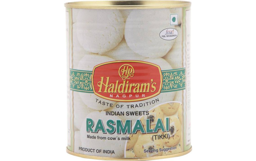 Haldiram's Nagpur Rasmalai (Tikki)   Tin  1 kilogram